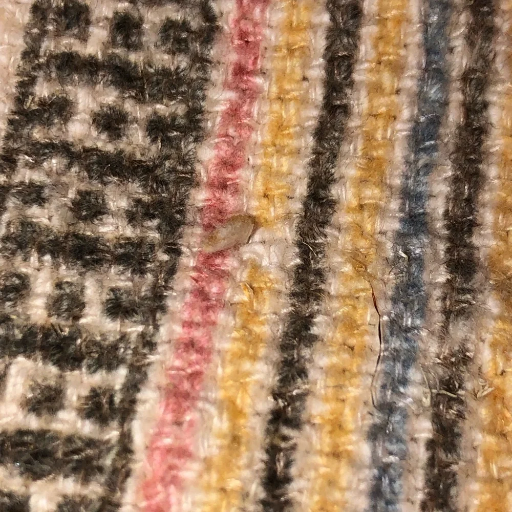 Pottery Barn Striped Lumbar Tapestry/Embroidered Pillow Cover, lined, w/Fringe